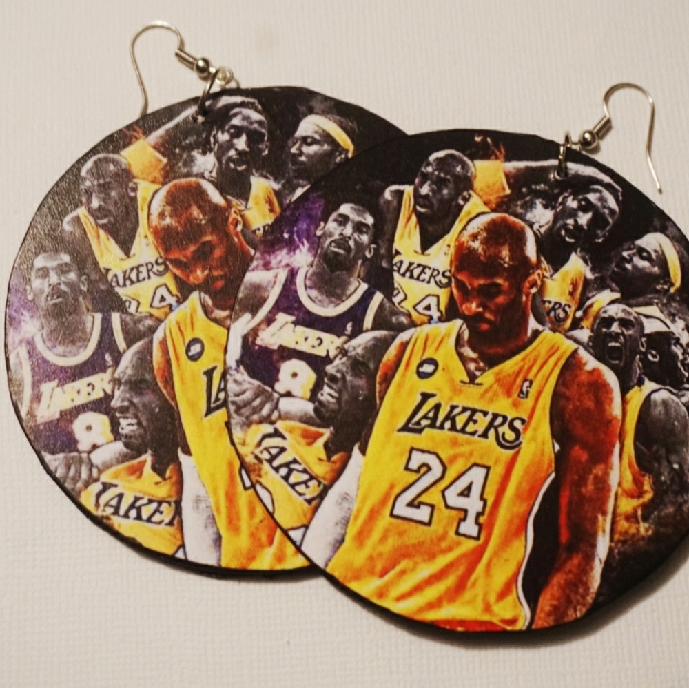 Kobe Bryant Earrings, Kobe Bryant Jewelry